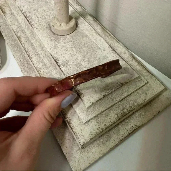 Copper boho cuff bracelet - Picture 4 of 6